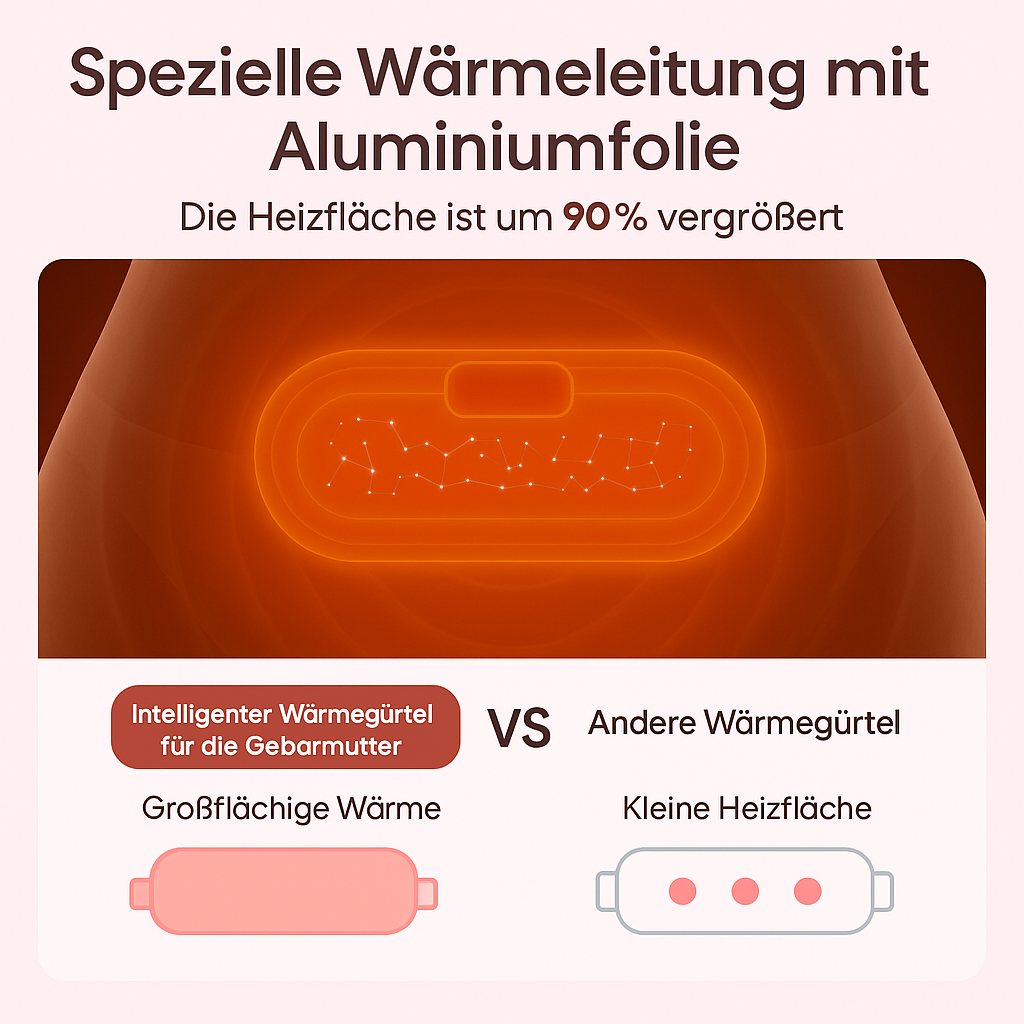 LunaRelax – Dein kabelloser Menstruationsmassagegürtel - Sag tschüss zu Menstruationsschmerzen – entdecke LunaRelax!